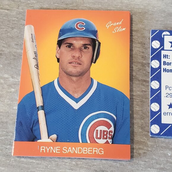 Chicago Cubs Ryne Sanberg Lot Of 65 Baseball Cards 1989 Solid Gold Grand Slam - Picture 3 of 9